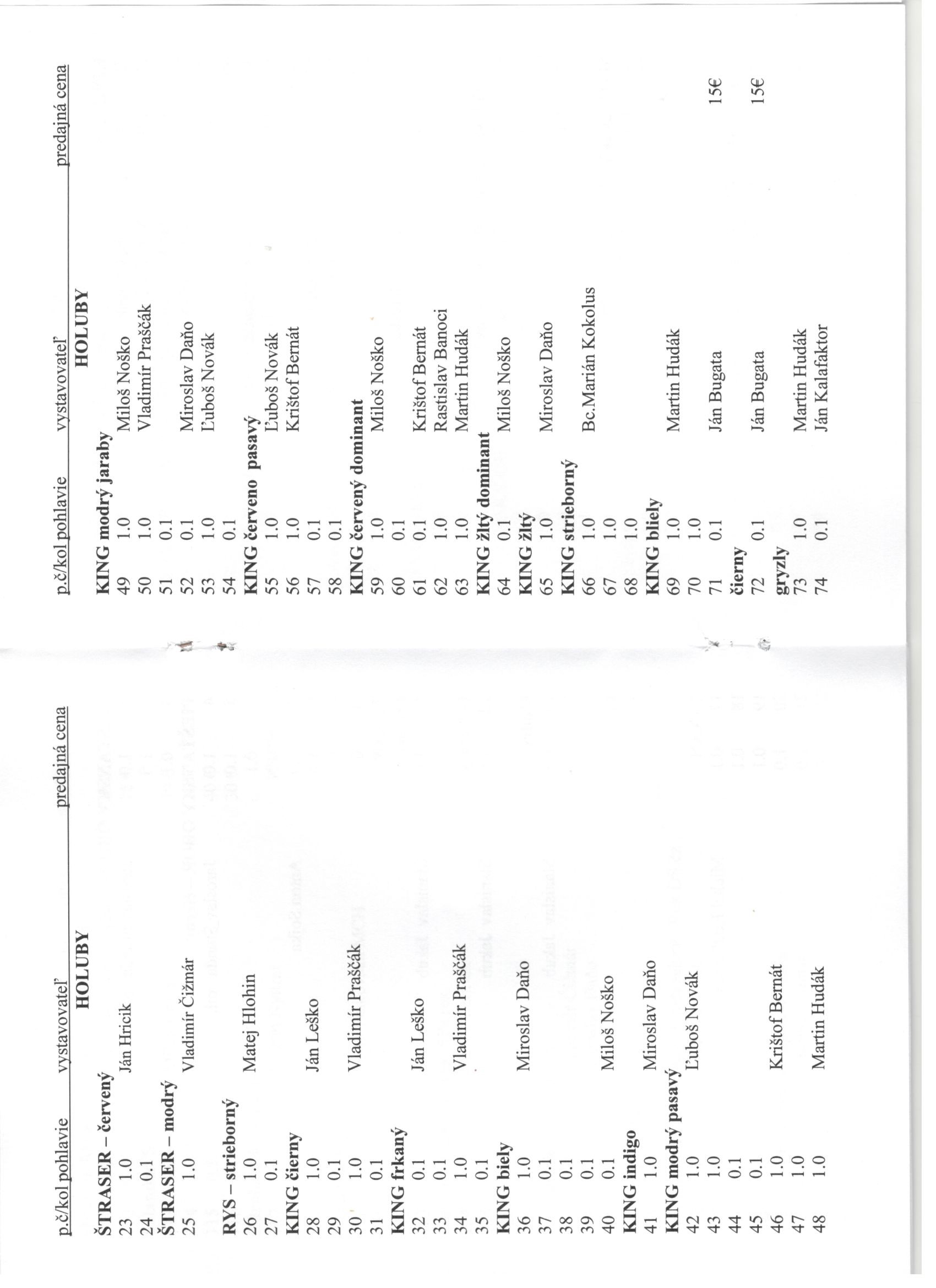 8.Katalog holuby
